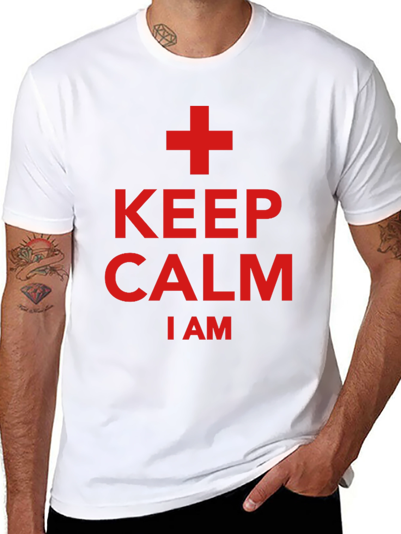 Keep Calm I Am A + T-Shirt