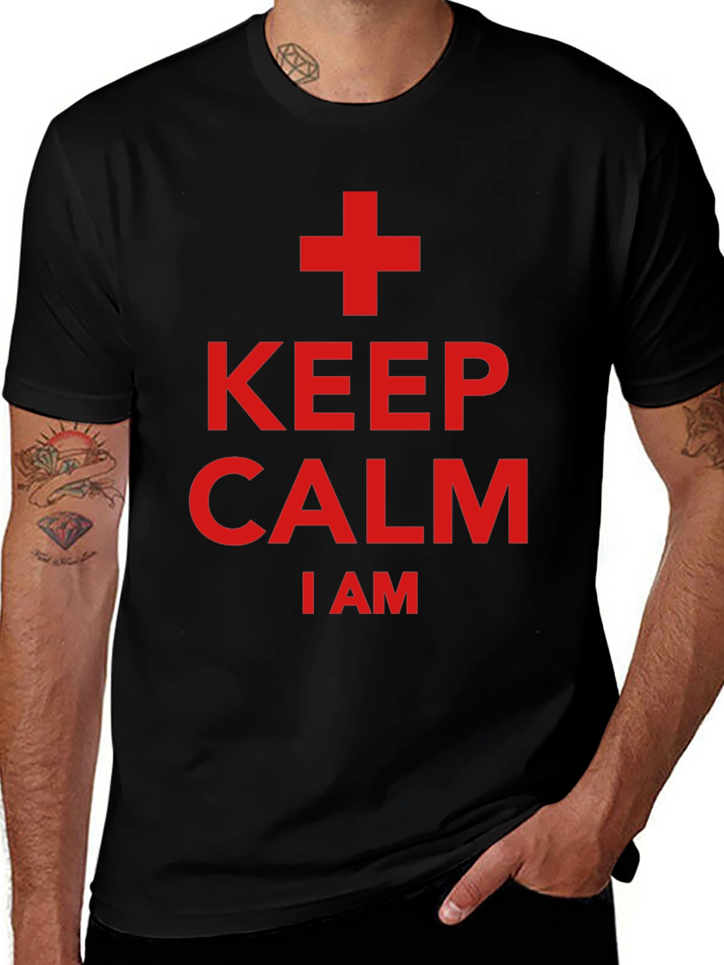 Keep Calm I Am A + T-Shirt