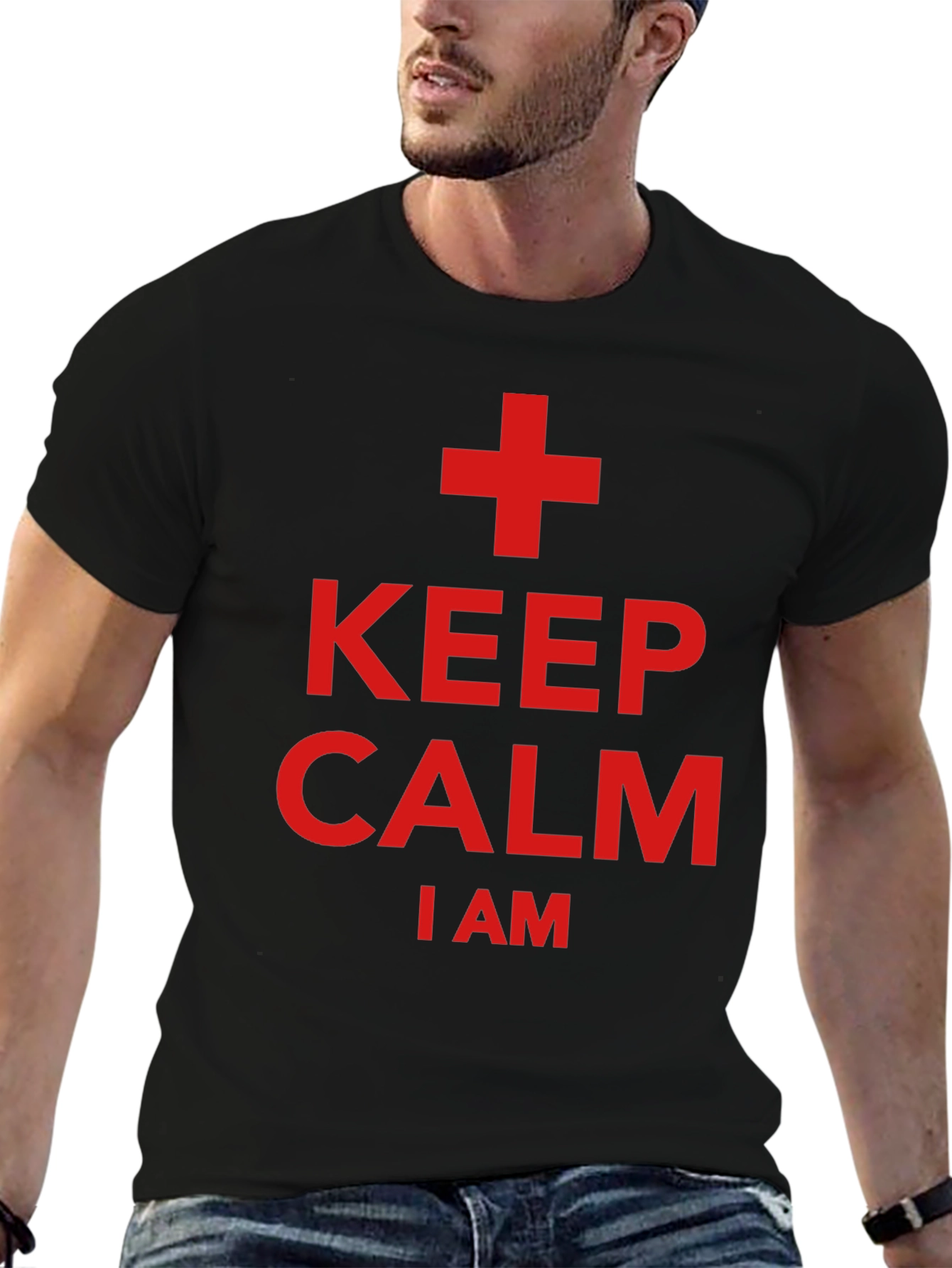 Keep Calm I Am A + T-Shirt