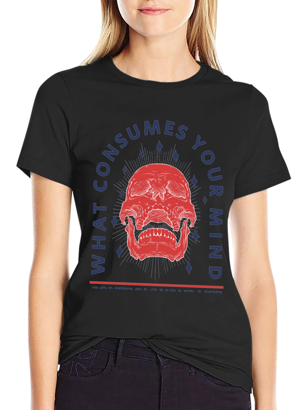 Skull Mind Control Graphic Tee