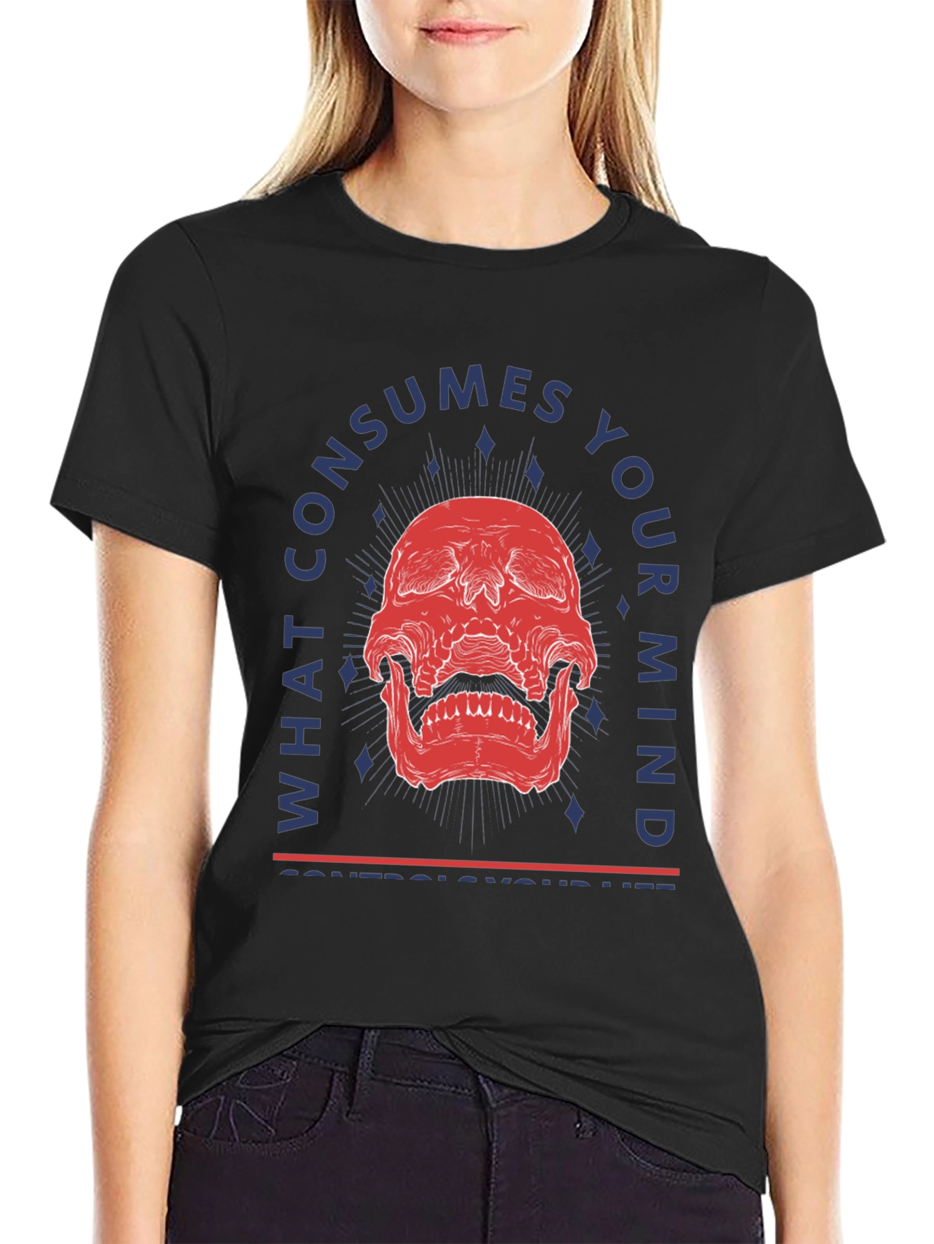 Skull Mind Control Graphic Tee