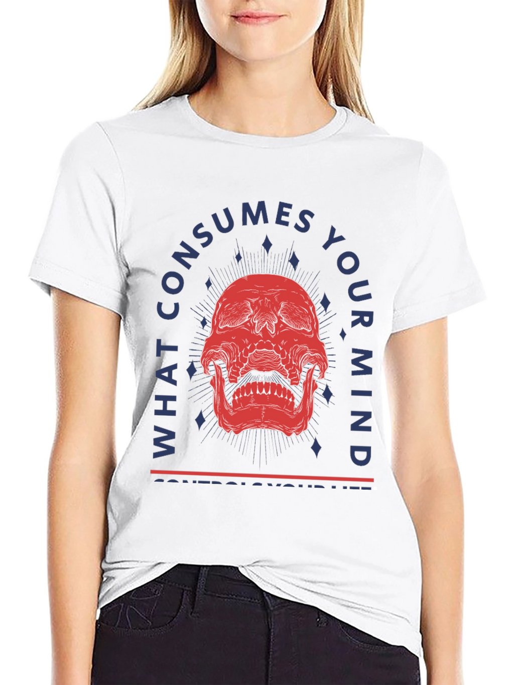 Skull Mind Control Graphic Tee