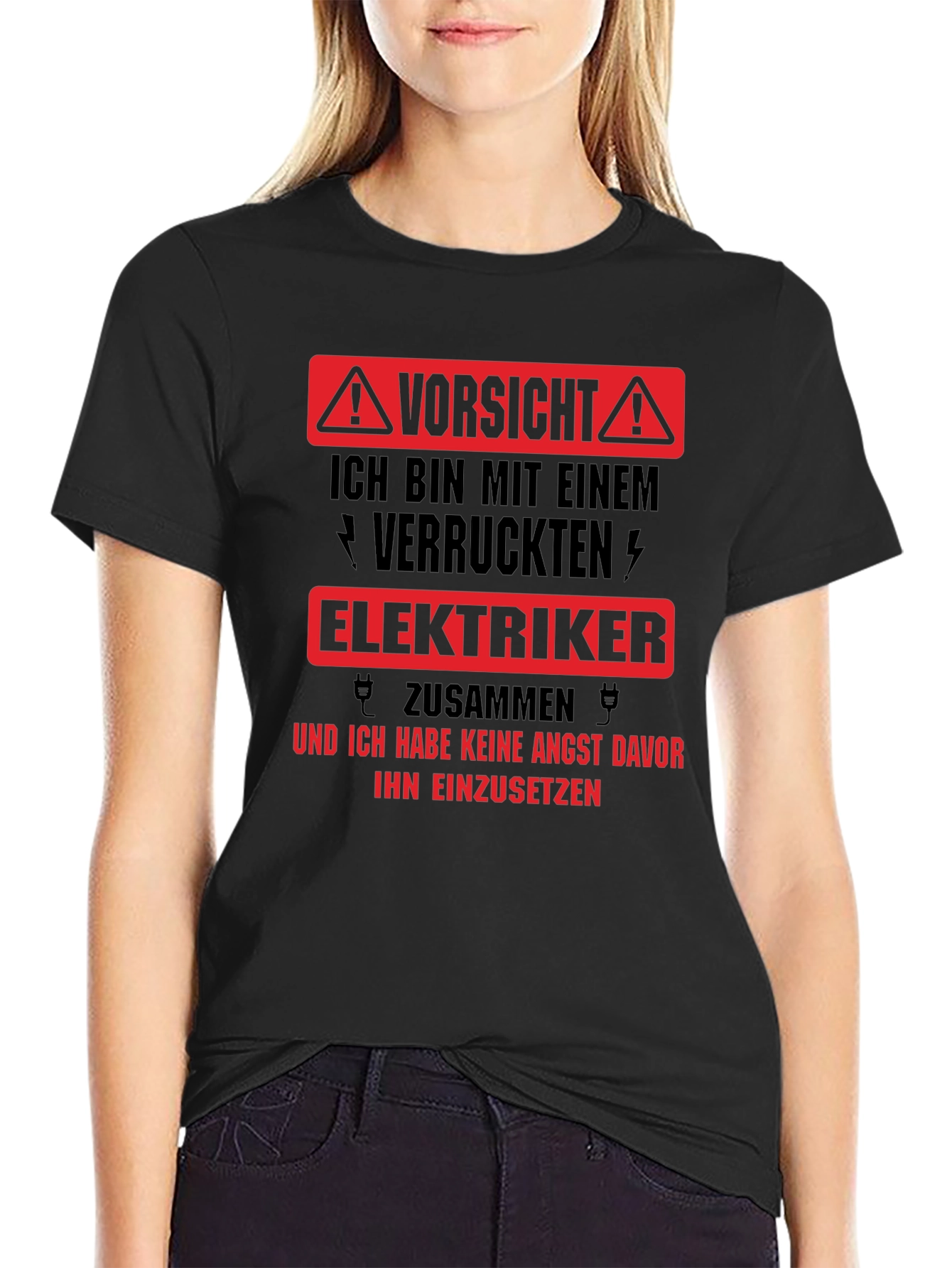 Warning Crazy Electrician T-Shirt