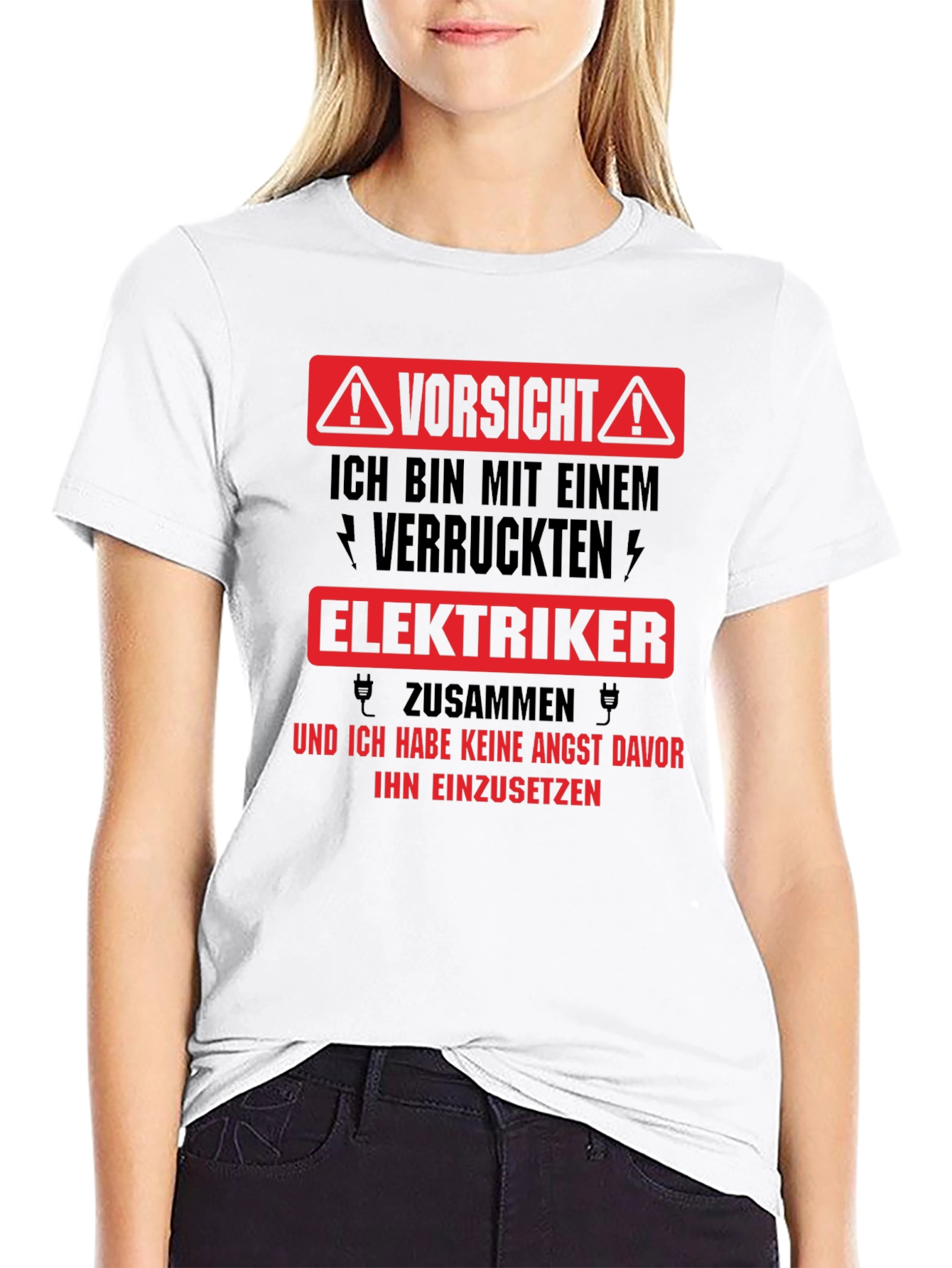Warning Crazy Electrician T-Shirt