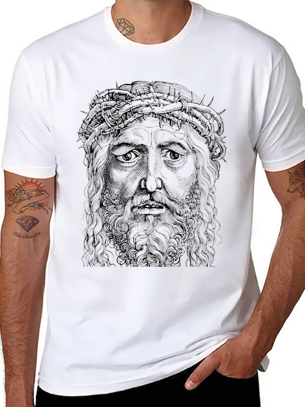 Crown of Thorns Graphic T-Shirt - Black