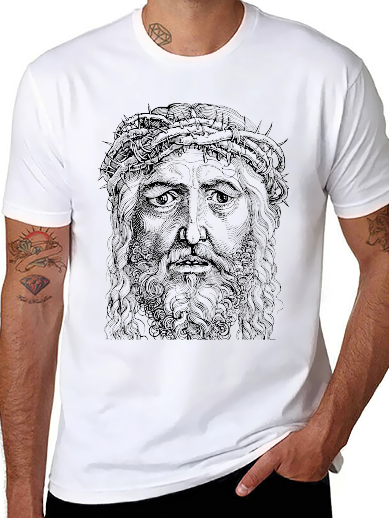 Crown of Thorns Graphic T-Shirt - Black
