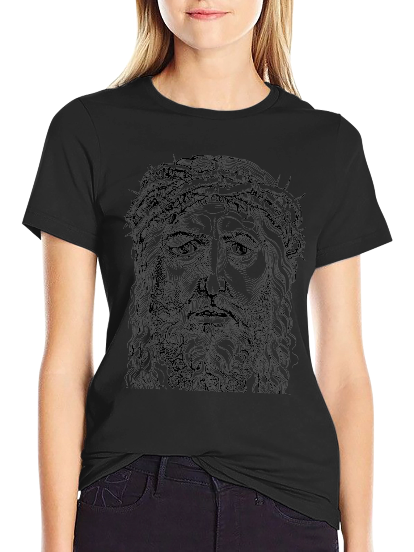 Crown of Thorns Graphic T-Shirt - Black