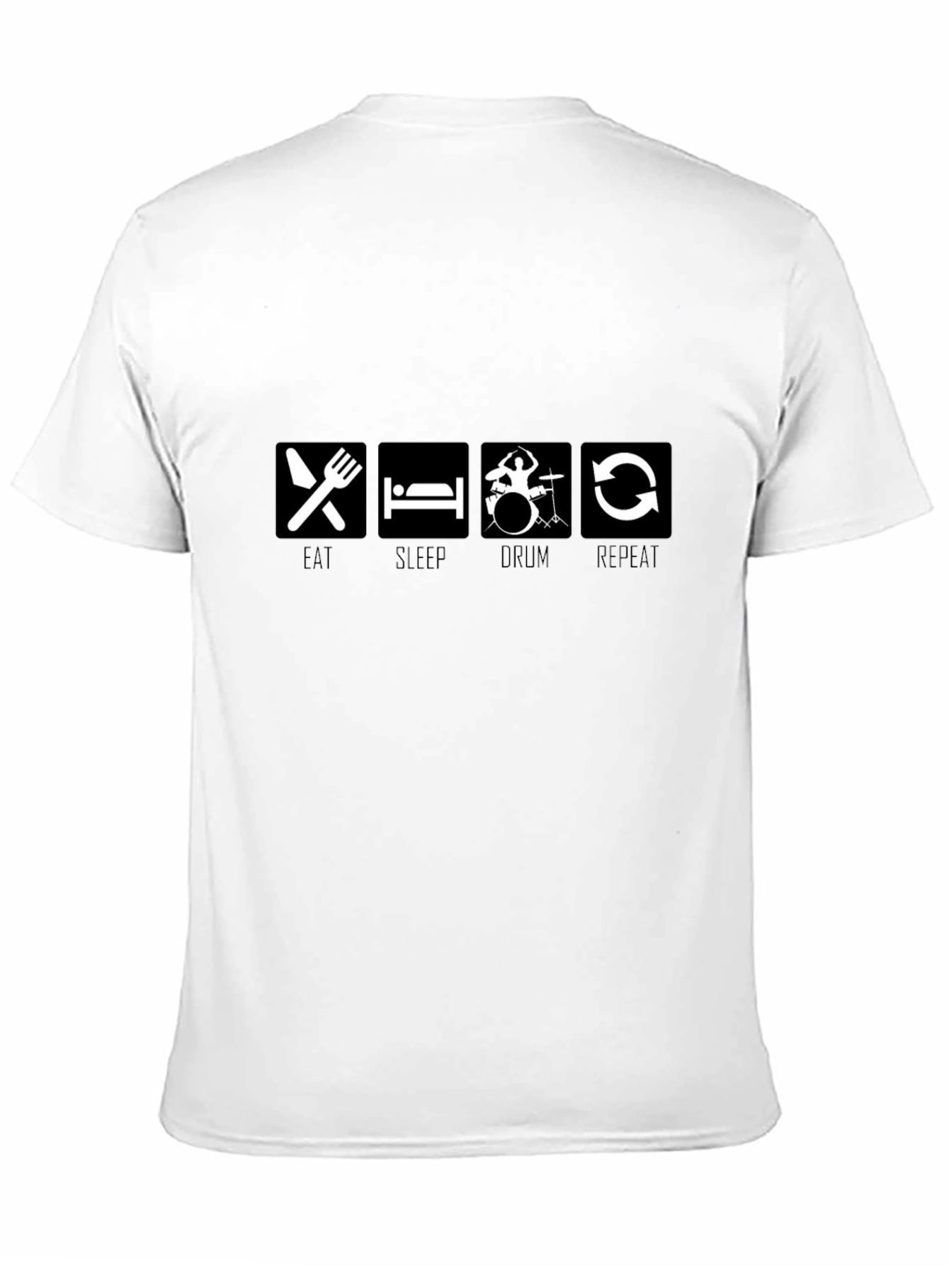 Eat Sleep Drum Repeat Black Graphic Tee