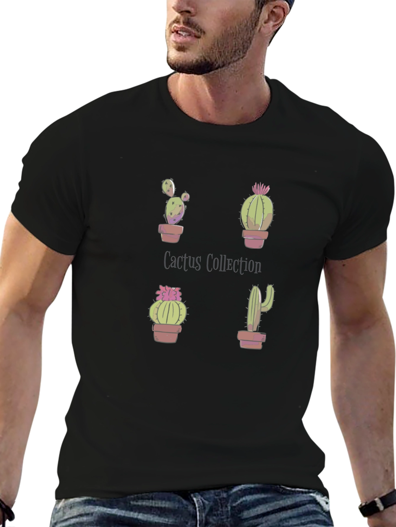 Cactus Collection T-Shirt - Unique Plant Lovers Tee