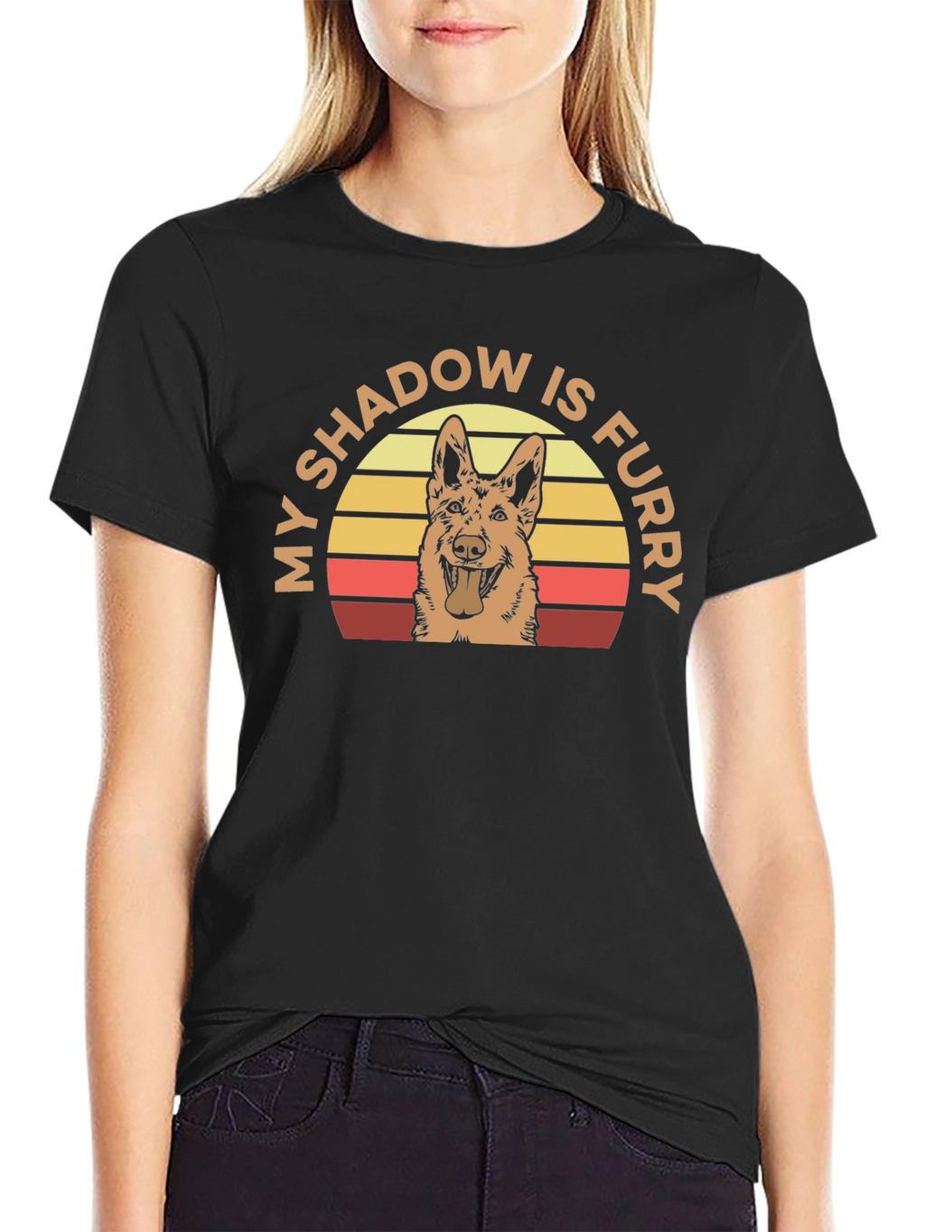My Shadow is Furry Dog T-Shirt