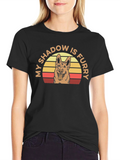 My Shadow is Furry Dog T-Shirt
