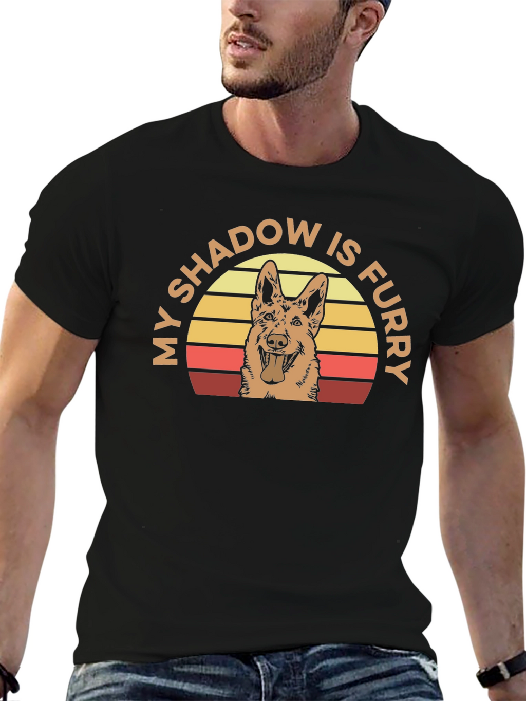 My Shadow is Furry Dog T-Shirt
