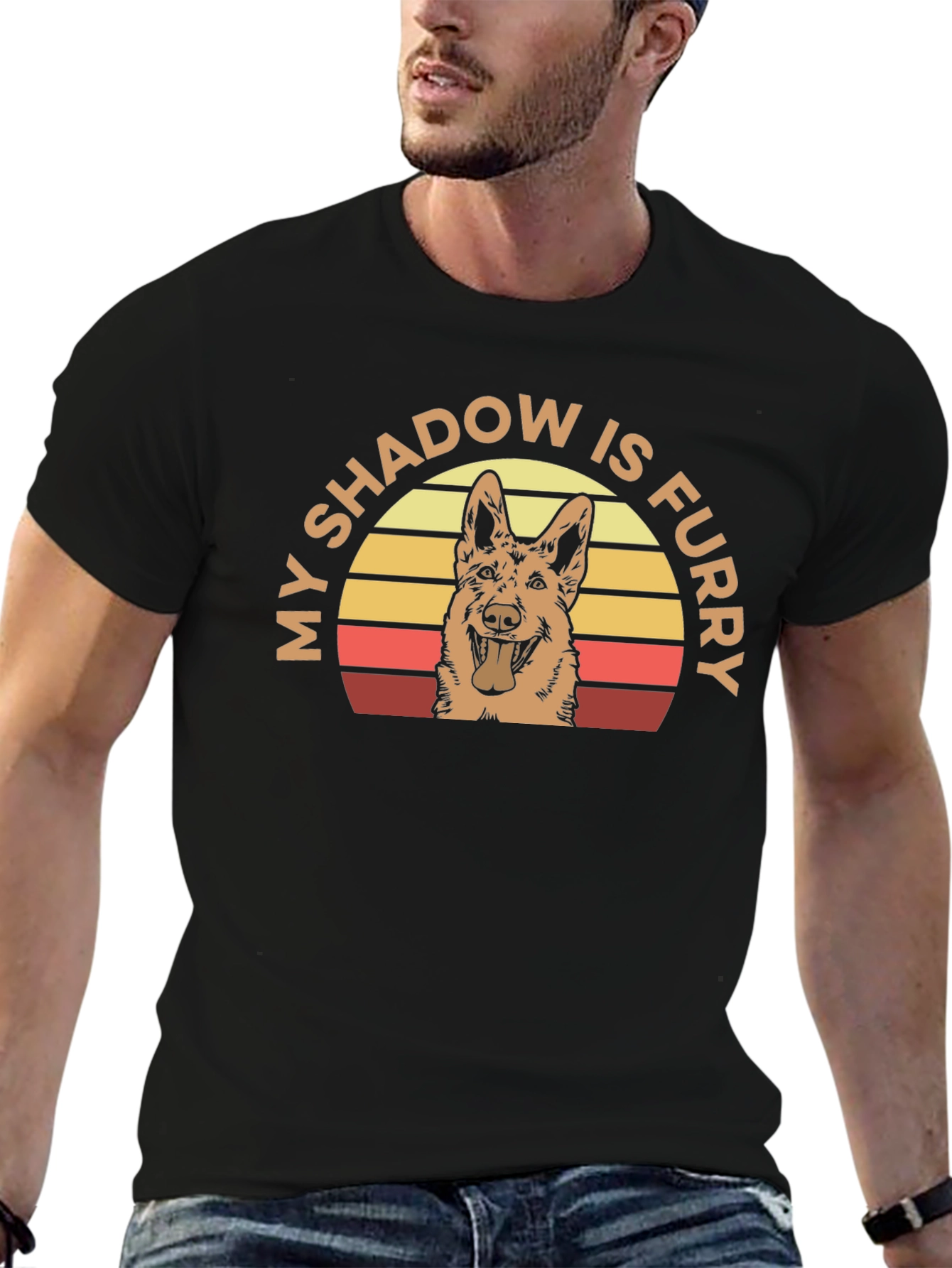 My Shadow is Furry Dog T-Shirt