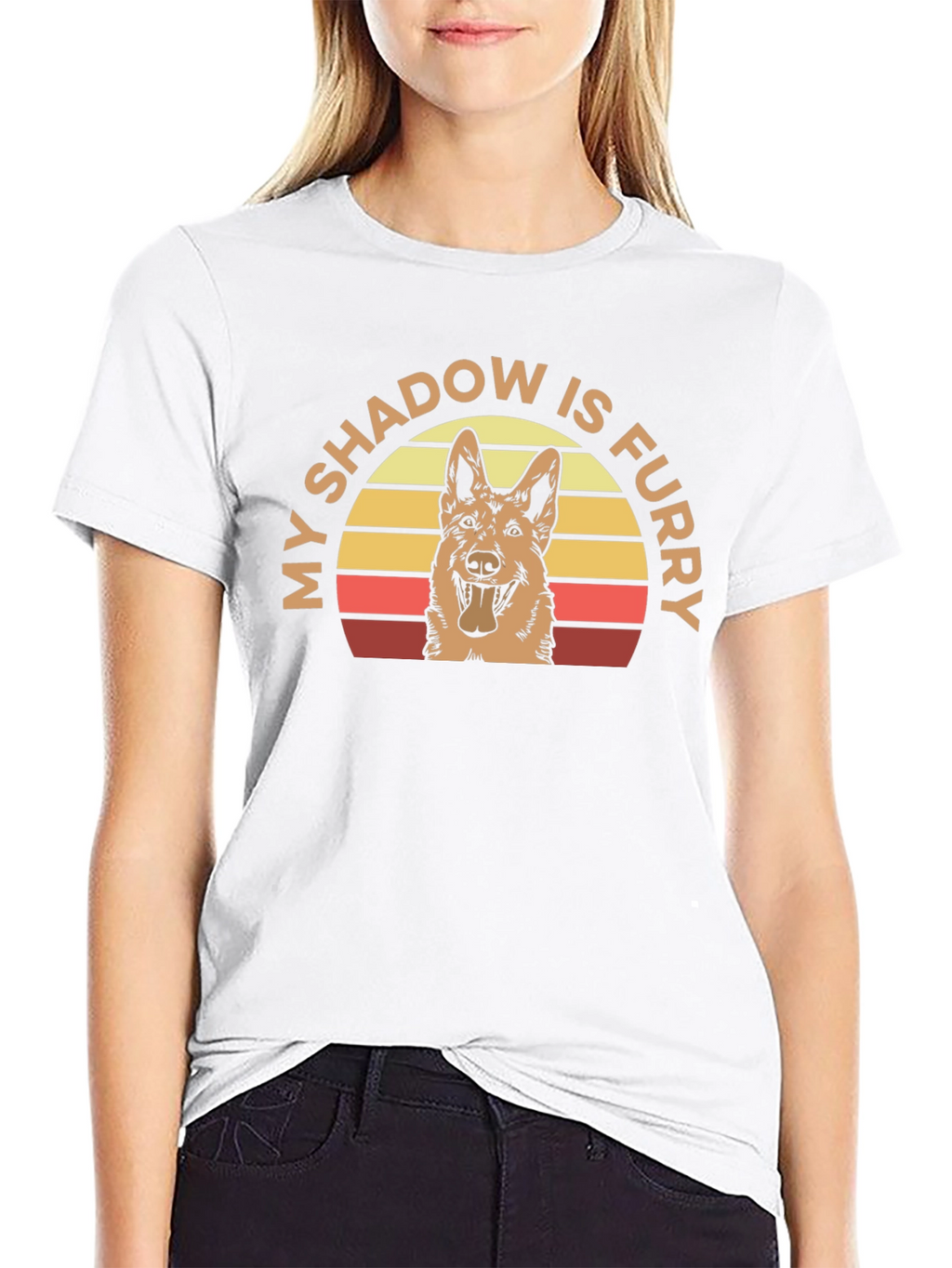 My Shadow is Furry Dog T-Shirt