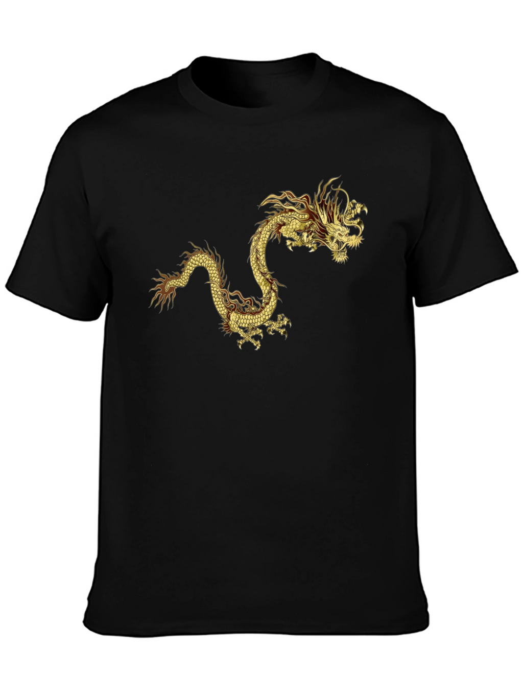 Golden Dragon Graphic Tee - Bold Statement