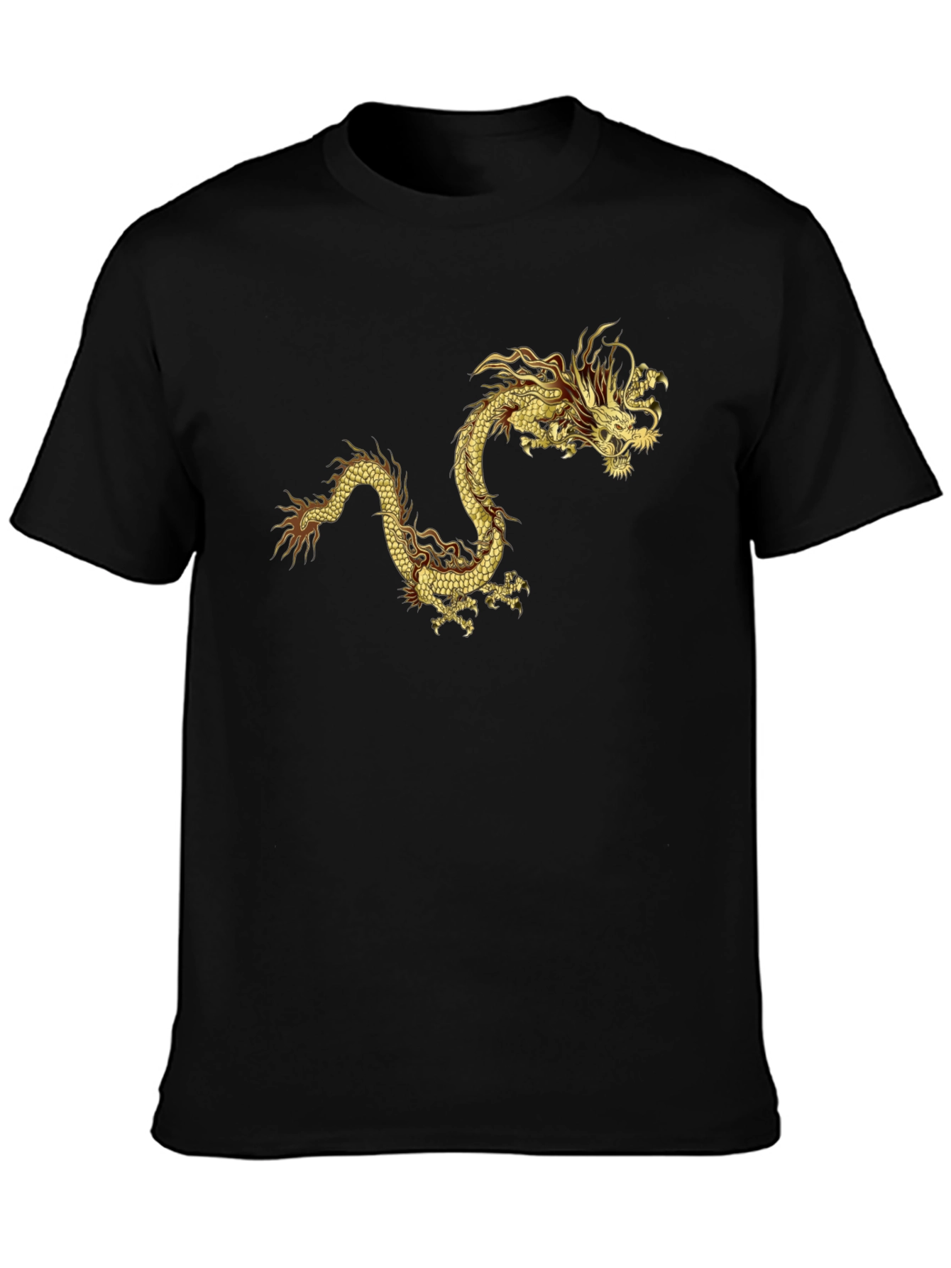 Golden Dragon Graphic Tee - Bold Statement