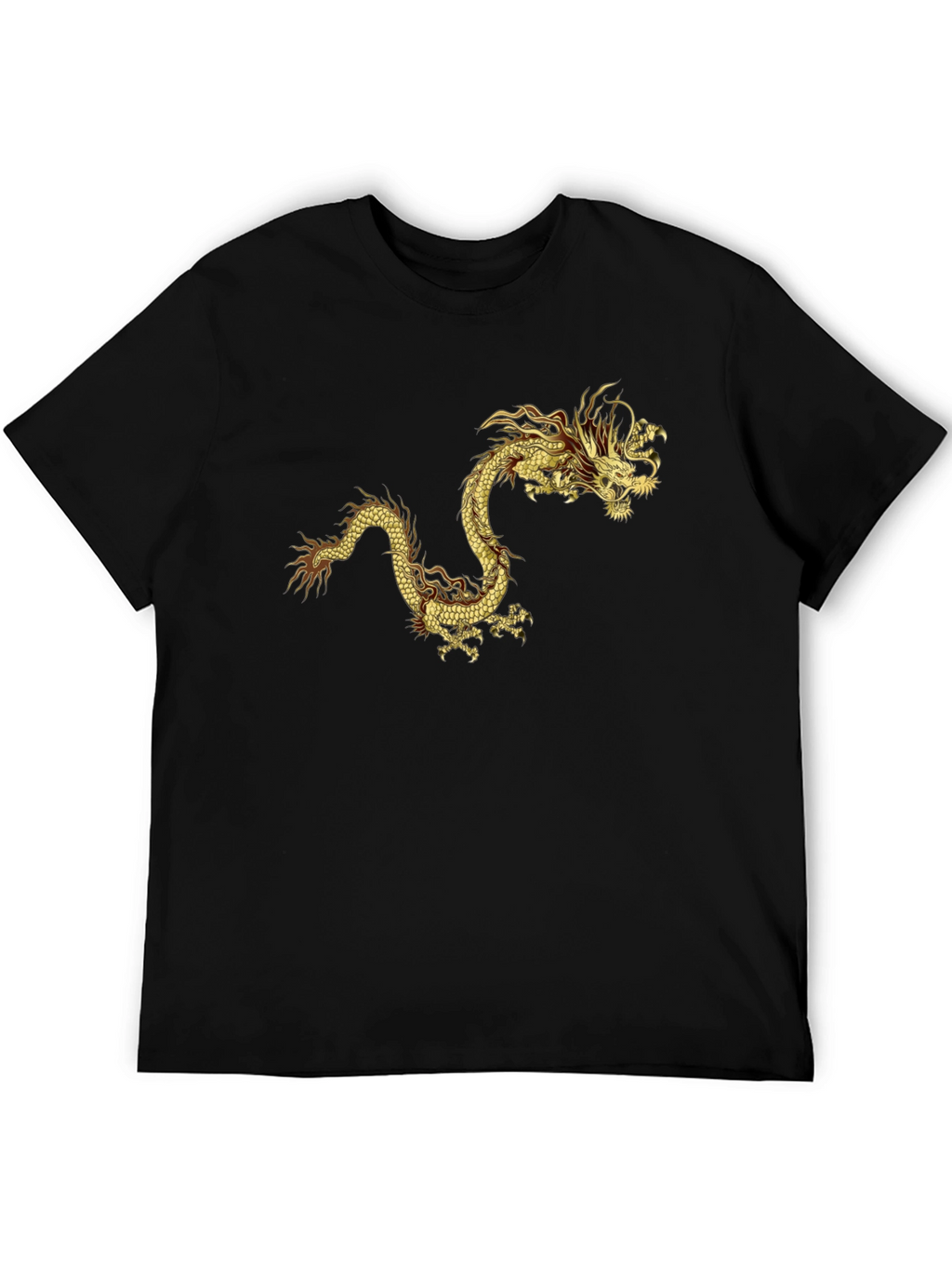 Golden Dragon Graphic Tee - Bold Statement