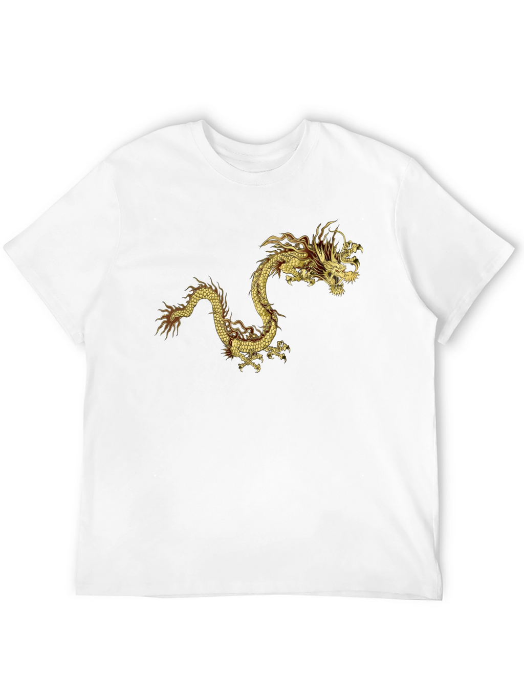 Golden Dragon Graphic Tee - Bold Statement