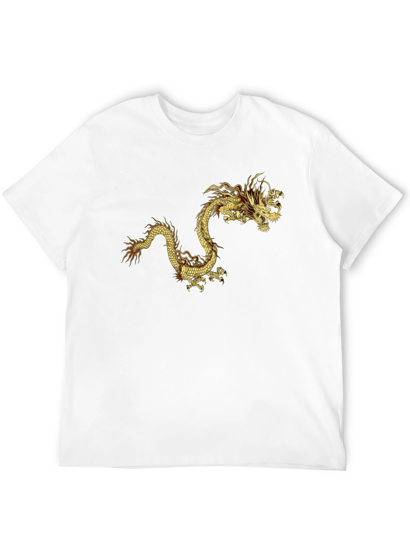 Golden Dragon Graphic Tee - Bold Statement