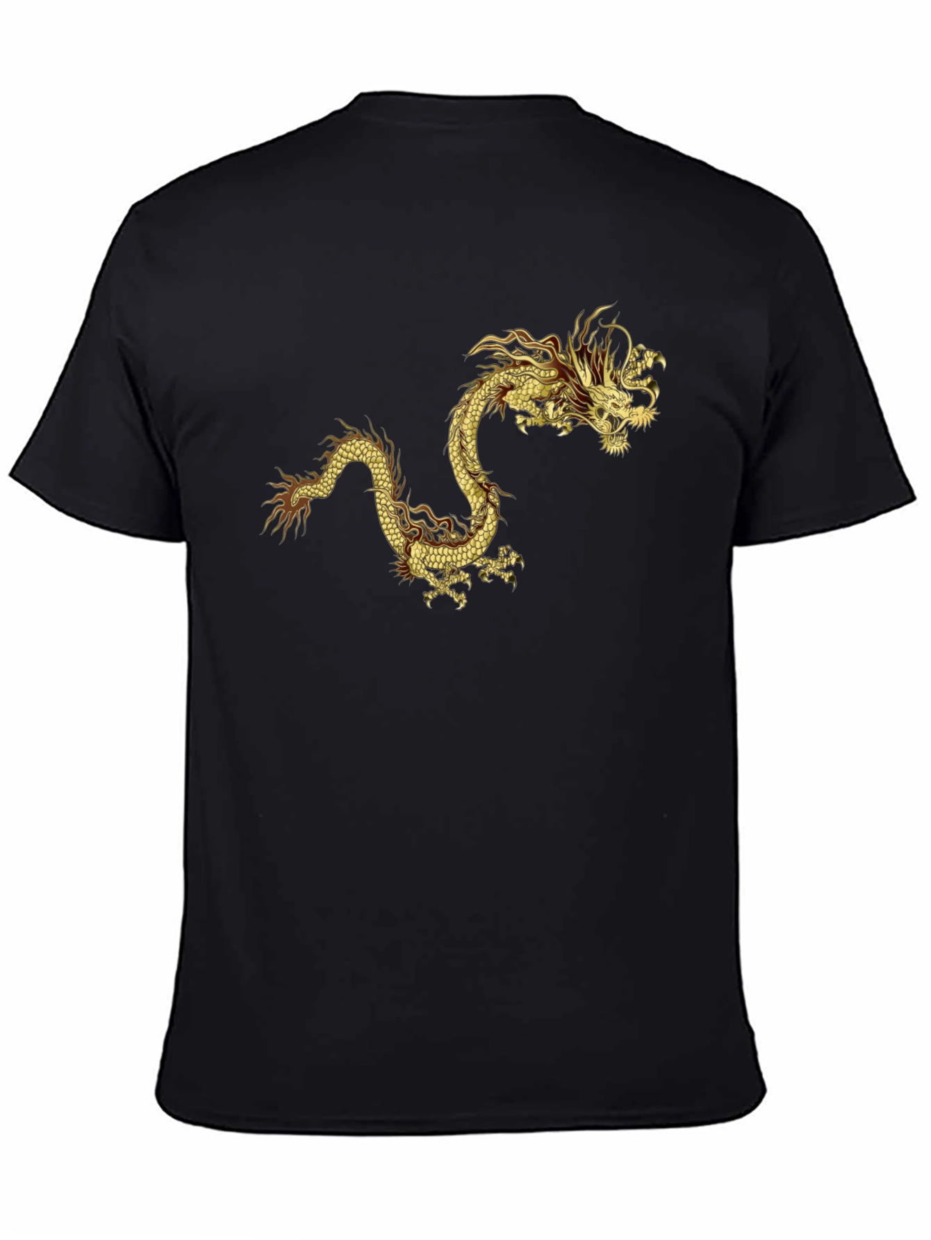 Golden Dragon Graphic Tee - Bold Statement