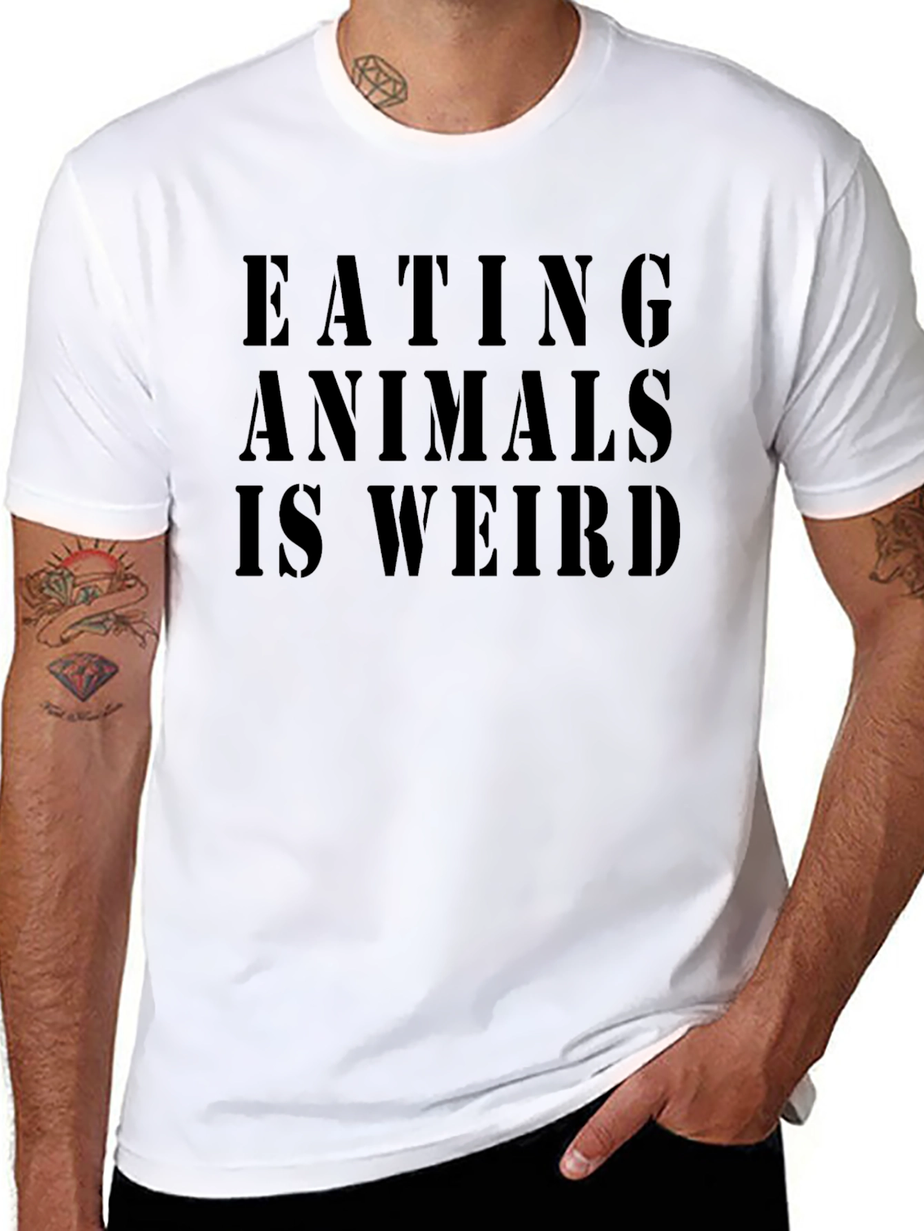 Eating Animals Is Weird - Vegan Graphic Tee