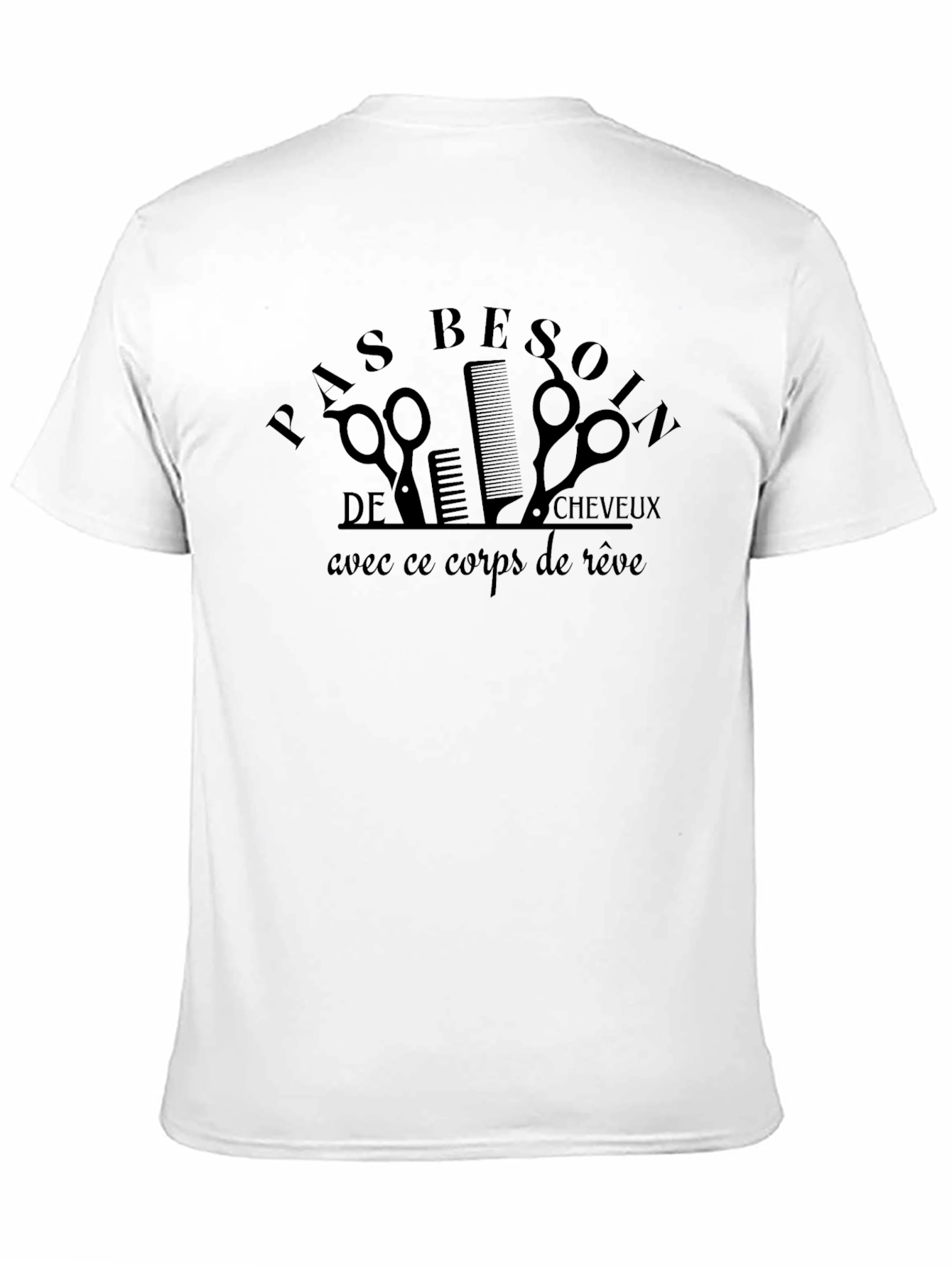 Funny French Hairdresser Bald Joke T-Shirt