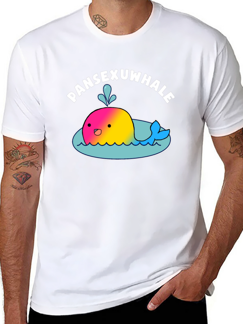 Pansexwhale T-Shirt - Kawaii Pansexual Pride