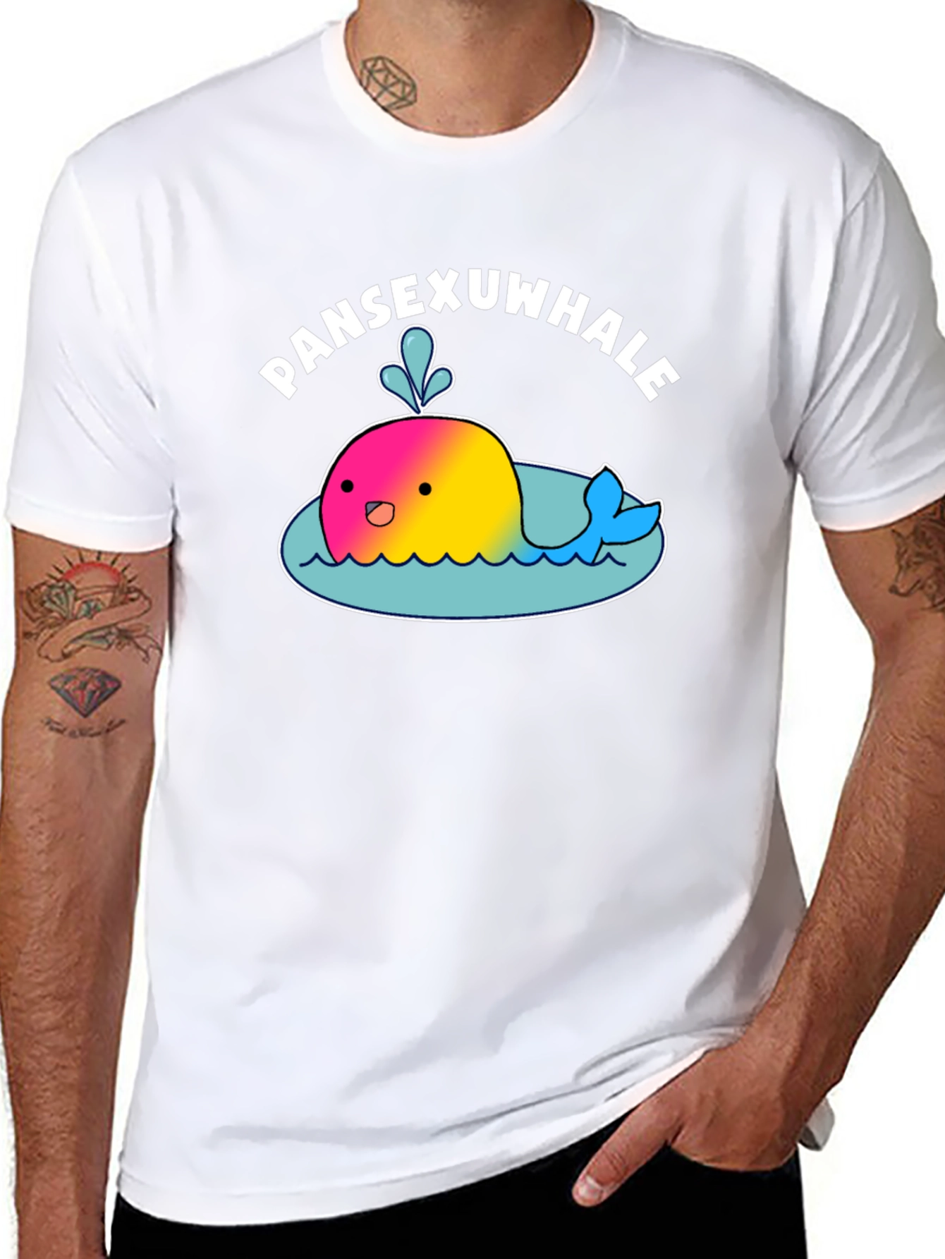 Pansexwhale T-Shirt - Kawaii Pansexual Pride