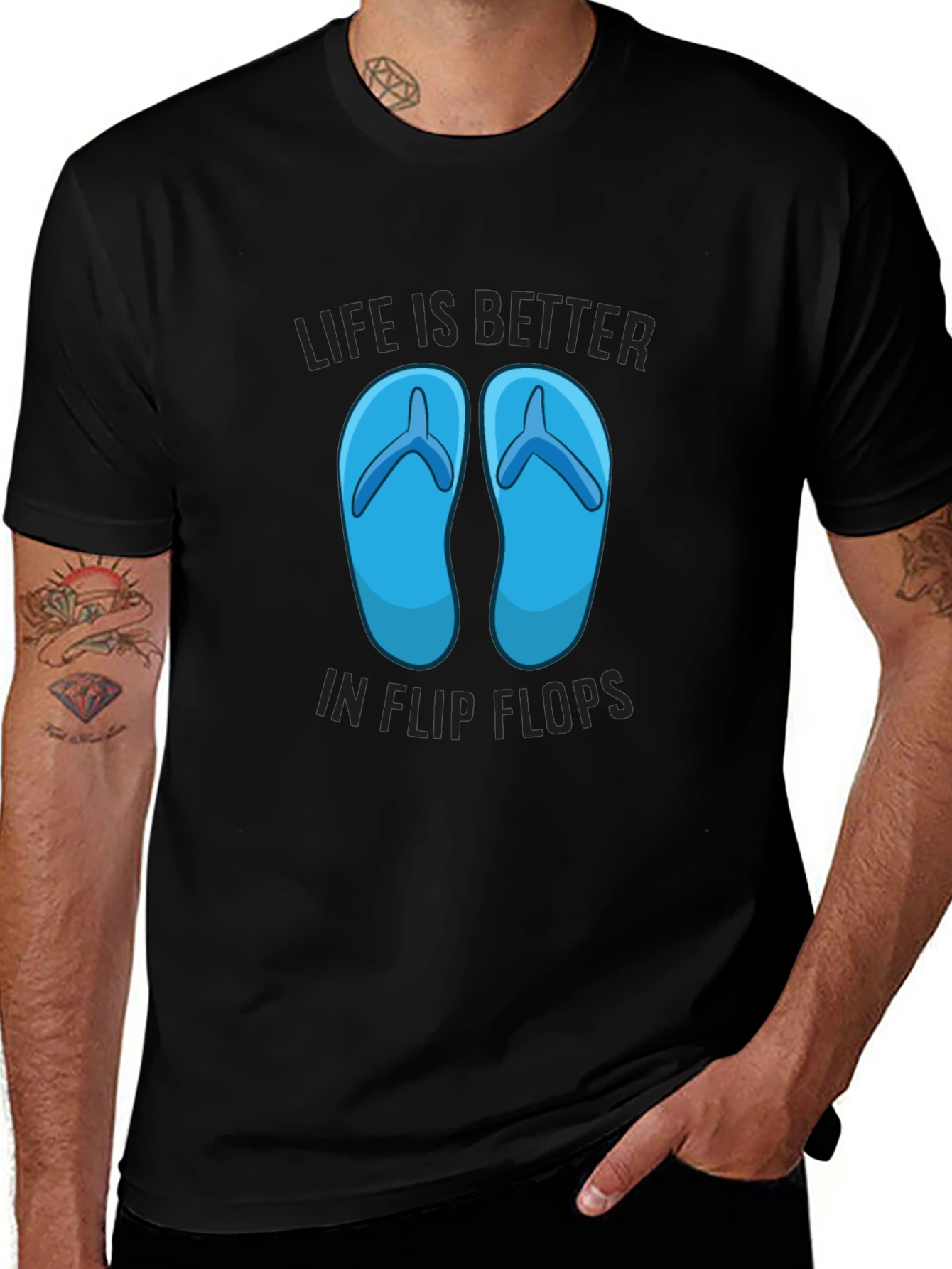 Life Is Better In Flip Flops Graphic T-Shirt