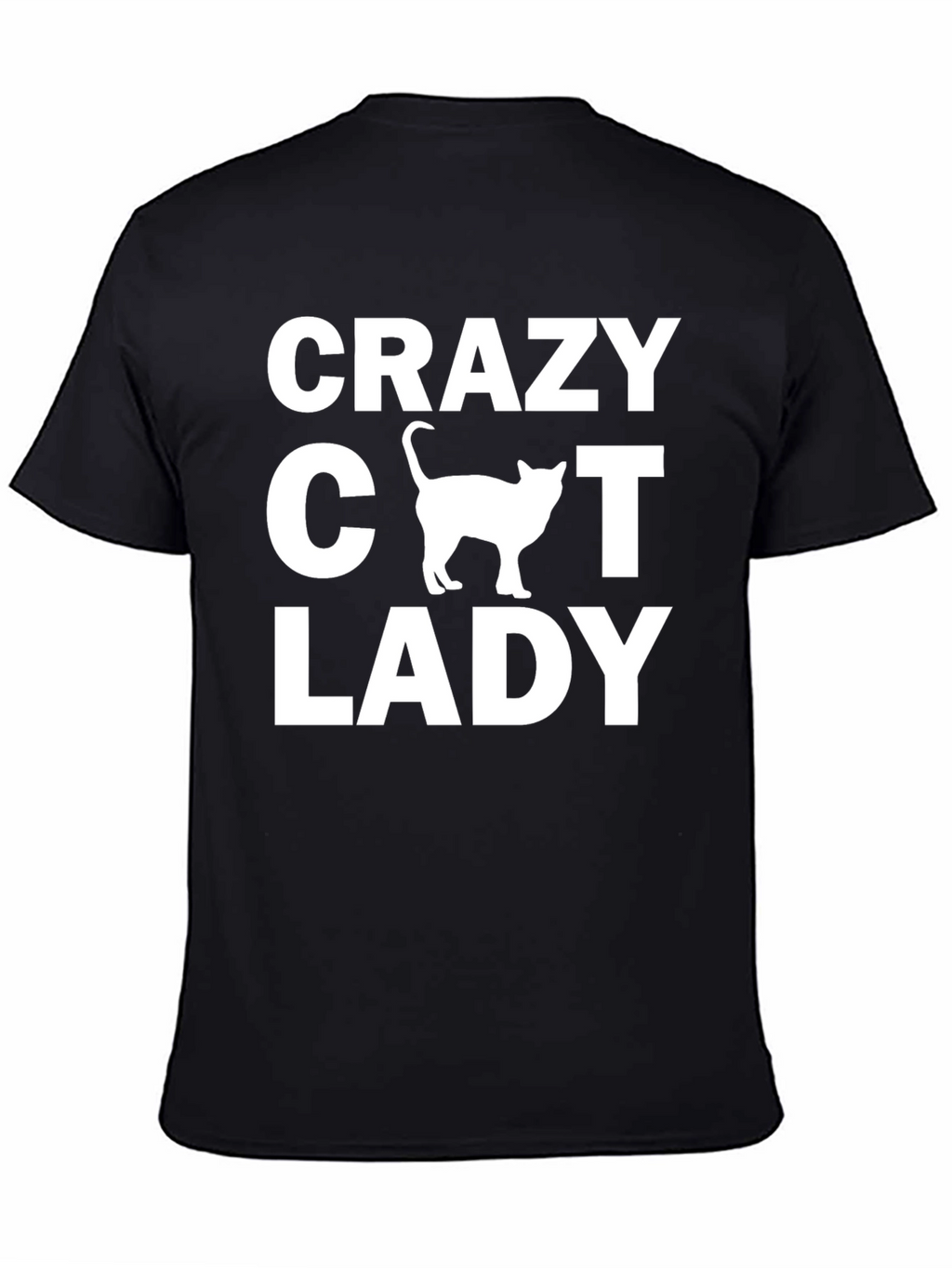 Crazy Cat Lady Black T-Shirt