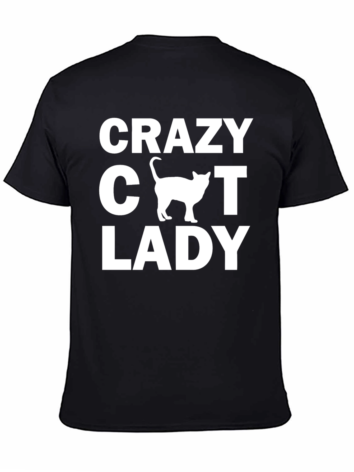 Crazy Cat Lady Black T-Shirt