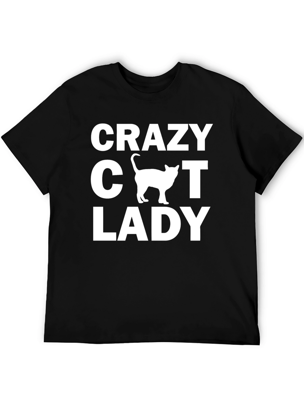 Crazy Cat Lady Black T-Shirt