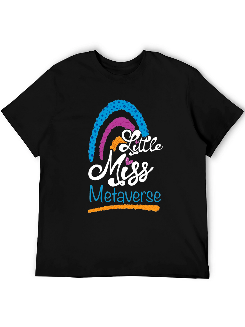 Little Miss Metaverse Graphic T-Shirt - Black