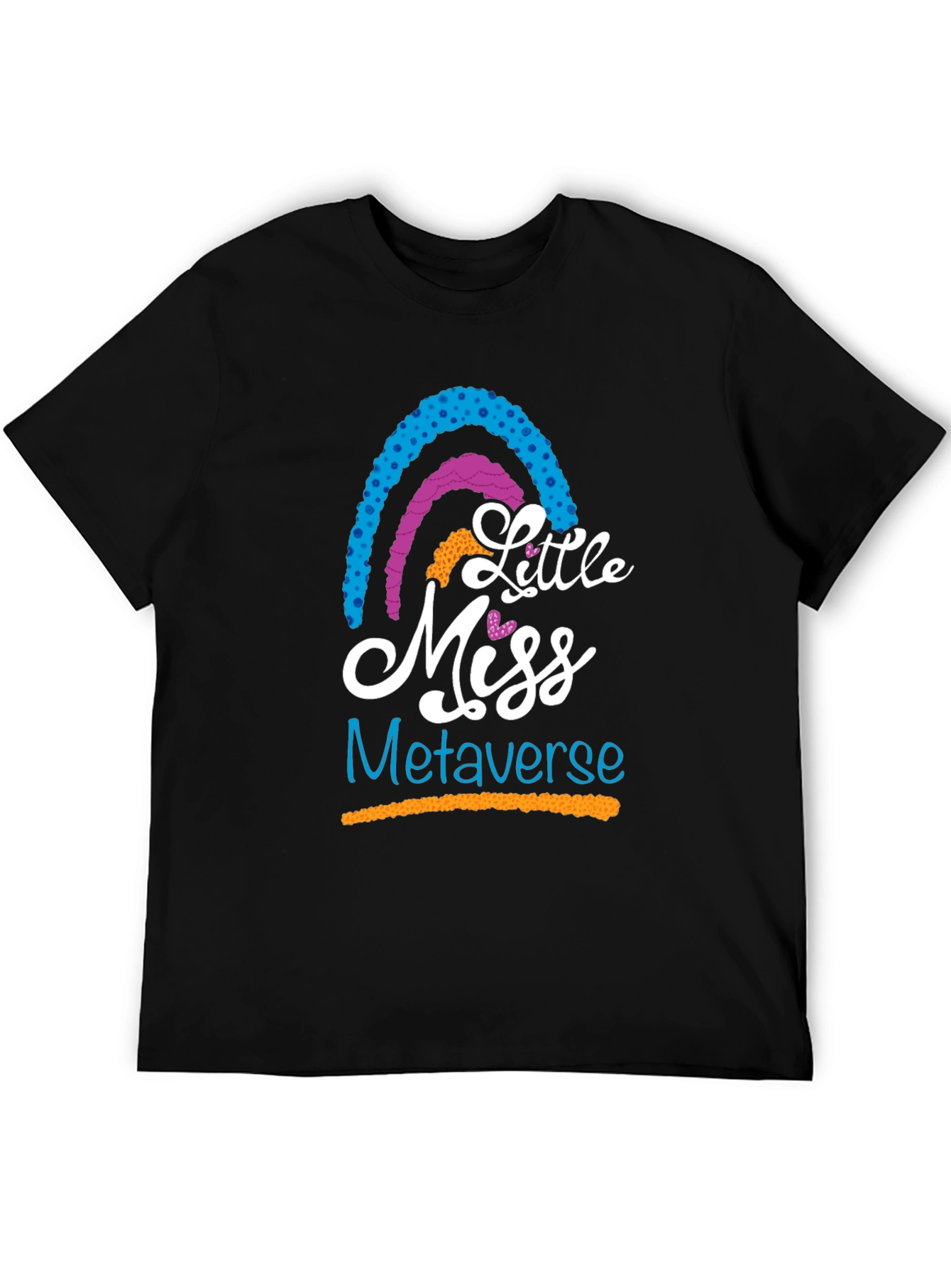 Little Miss Metaverse Graphic T-Shirt - Black