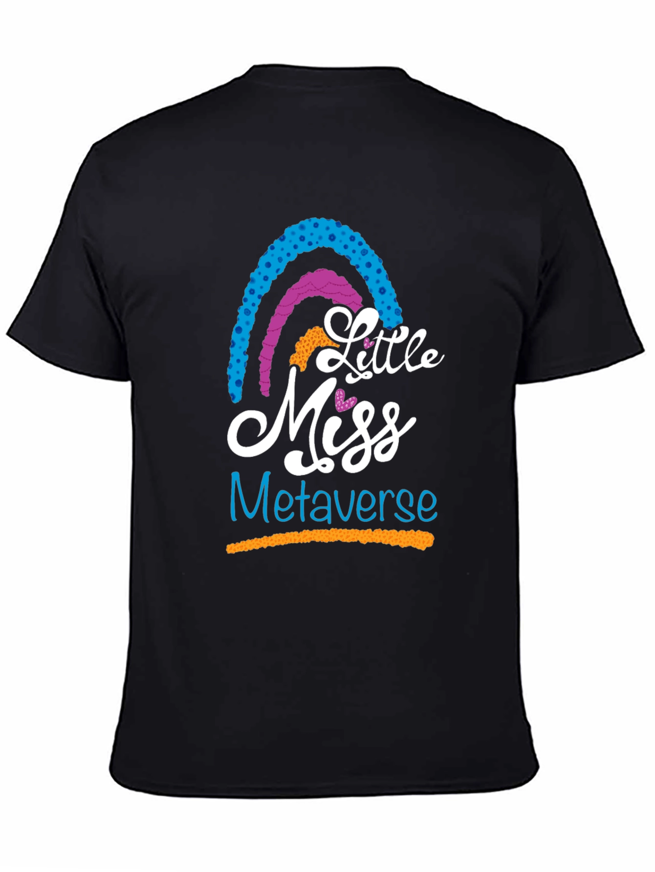 Little Miss Metaverse Graphic T-Shirt - Black