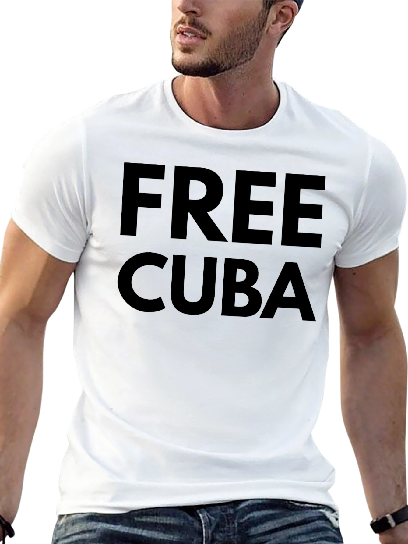 Free Cuba Graphic T-Shirt - Black