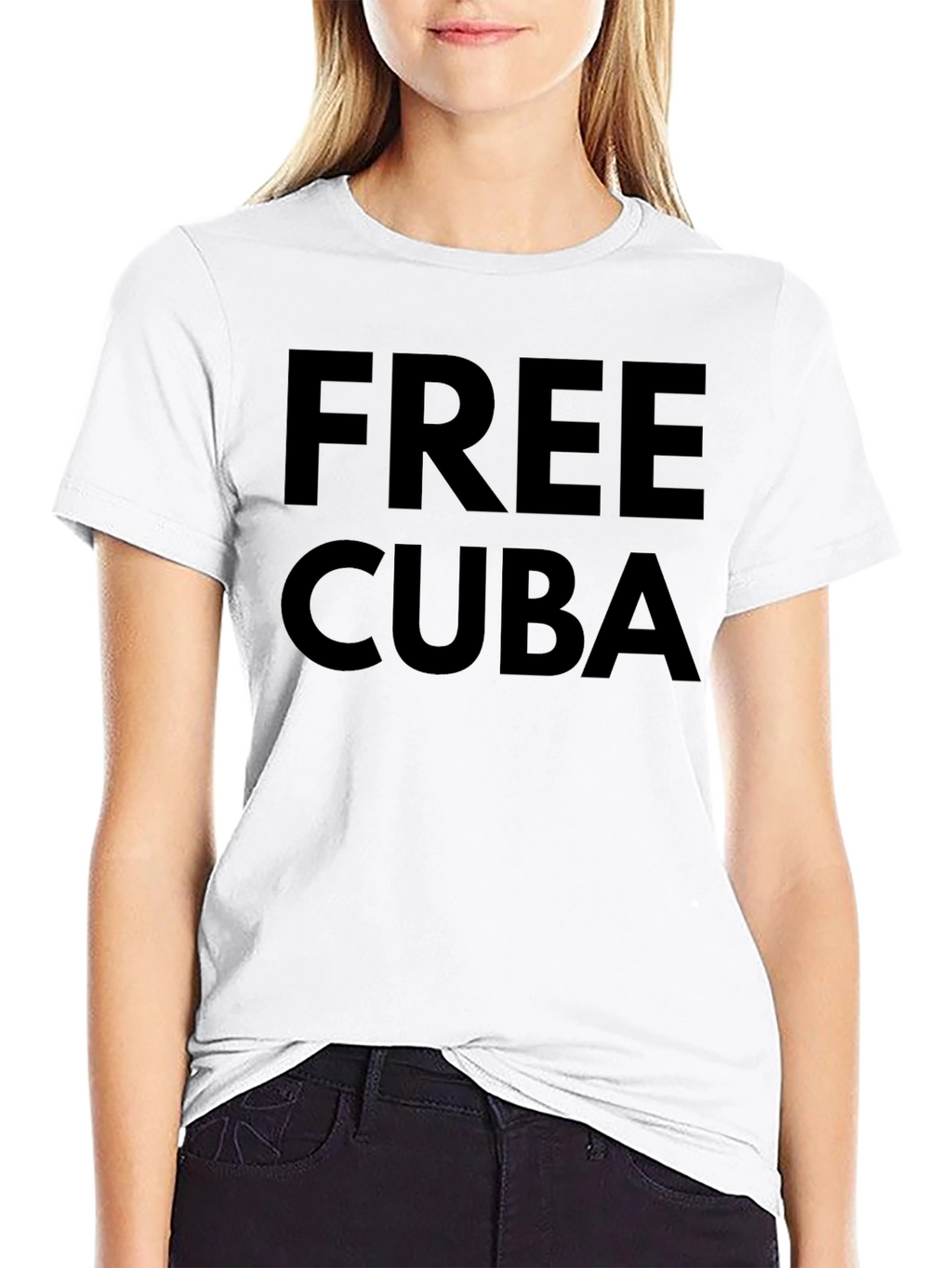 Free Cuba Graphic T-Shirt - Black