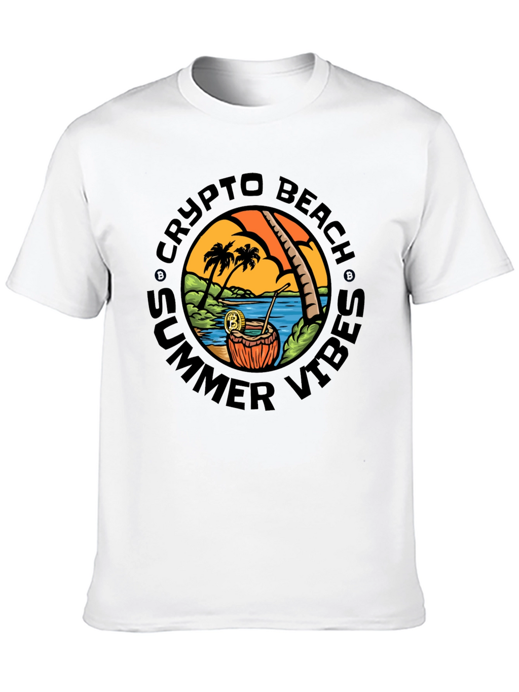 Crypto Beach Summer Vibes T-Shirt