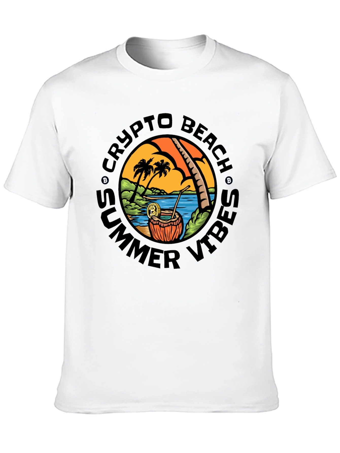 Crypto Beach Summer Vibes T-Shirt