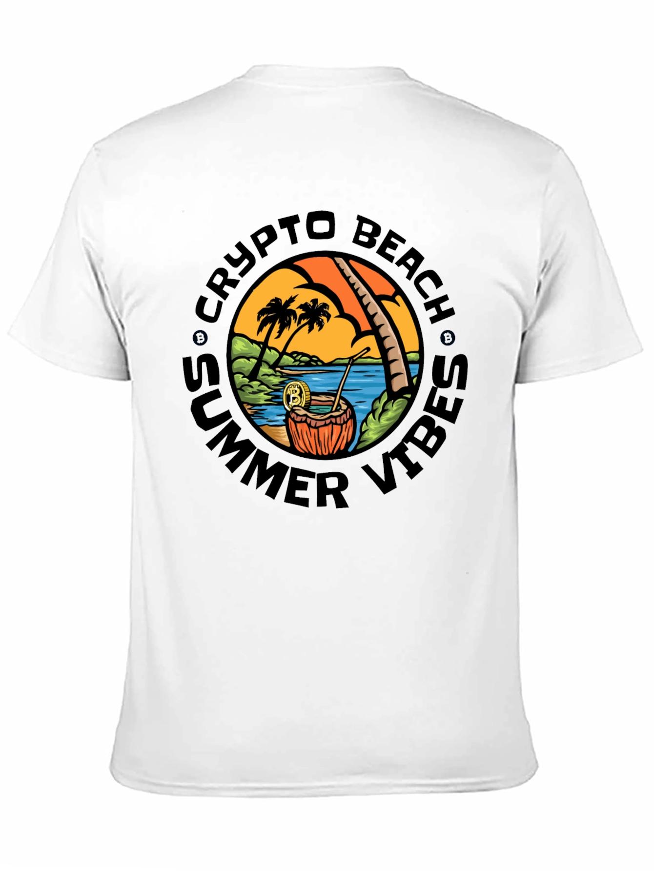 Crypto Beach Summer Vibes T-Shirt