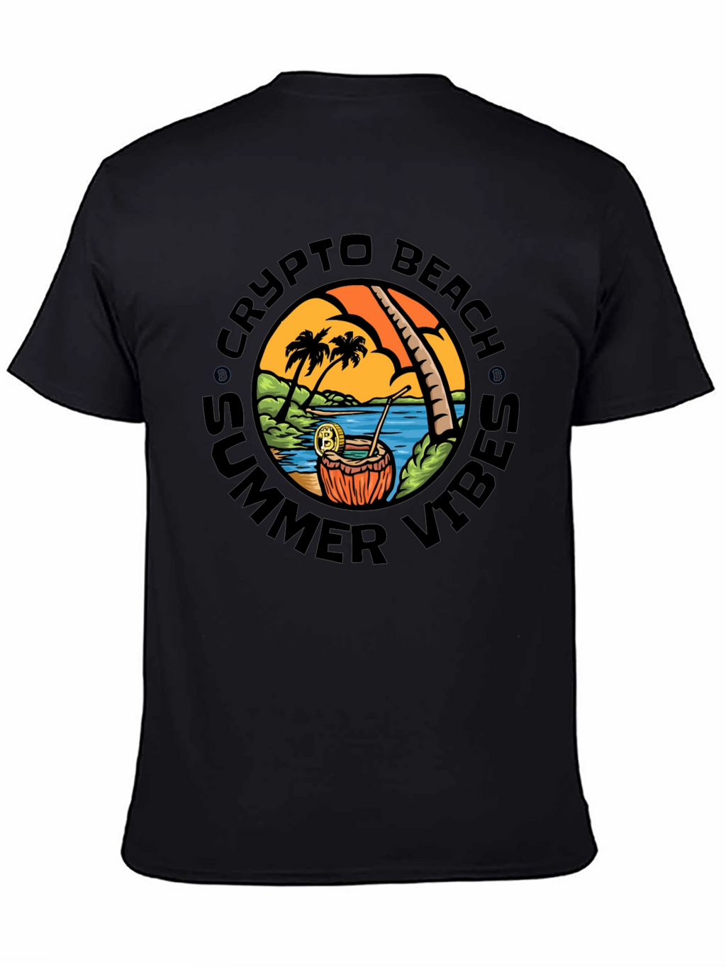Crypto Beach Summer Vibes T-Shirt