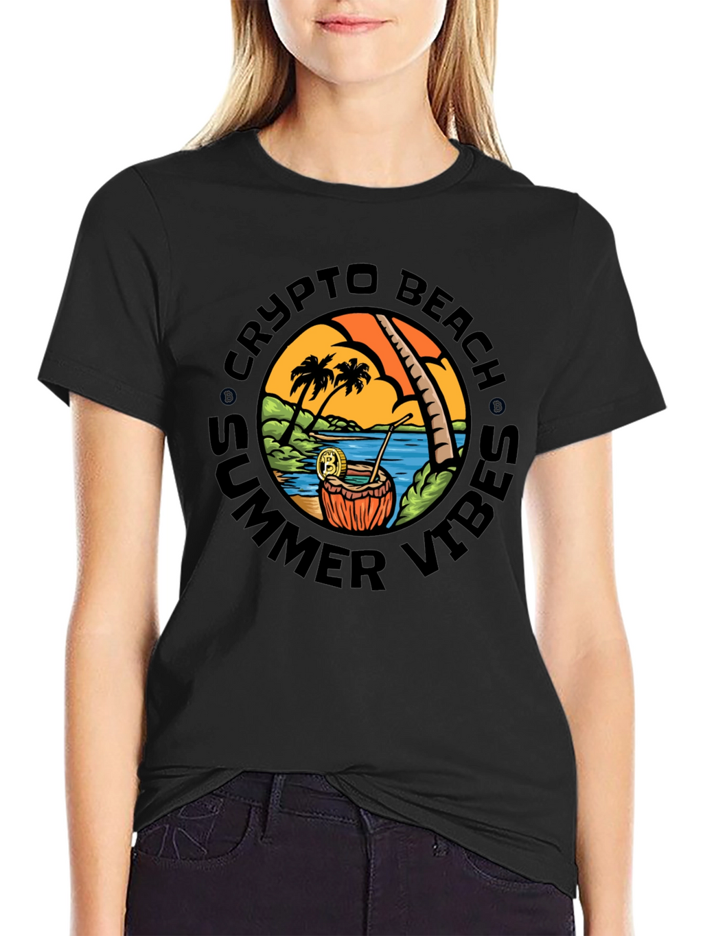 Crypto Beach Summer Vibes T-Shirt