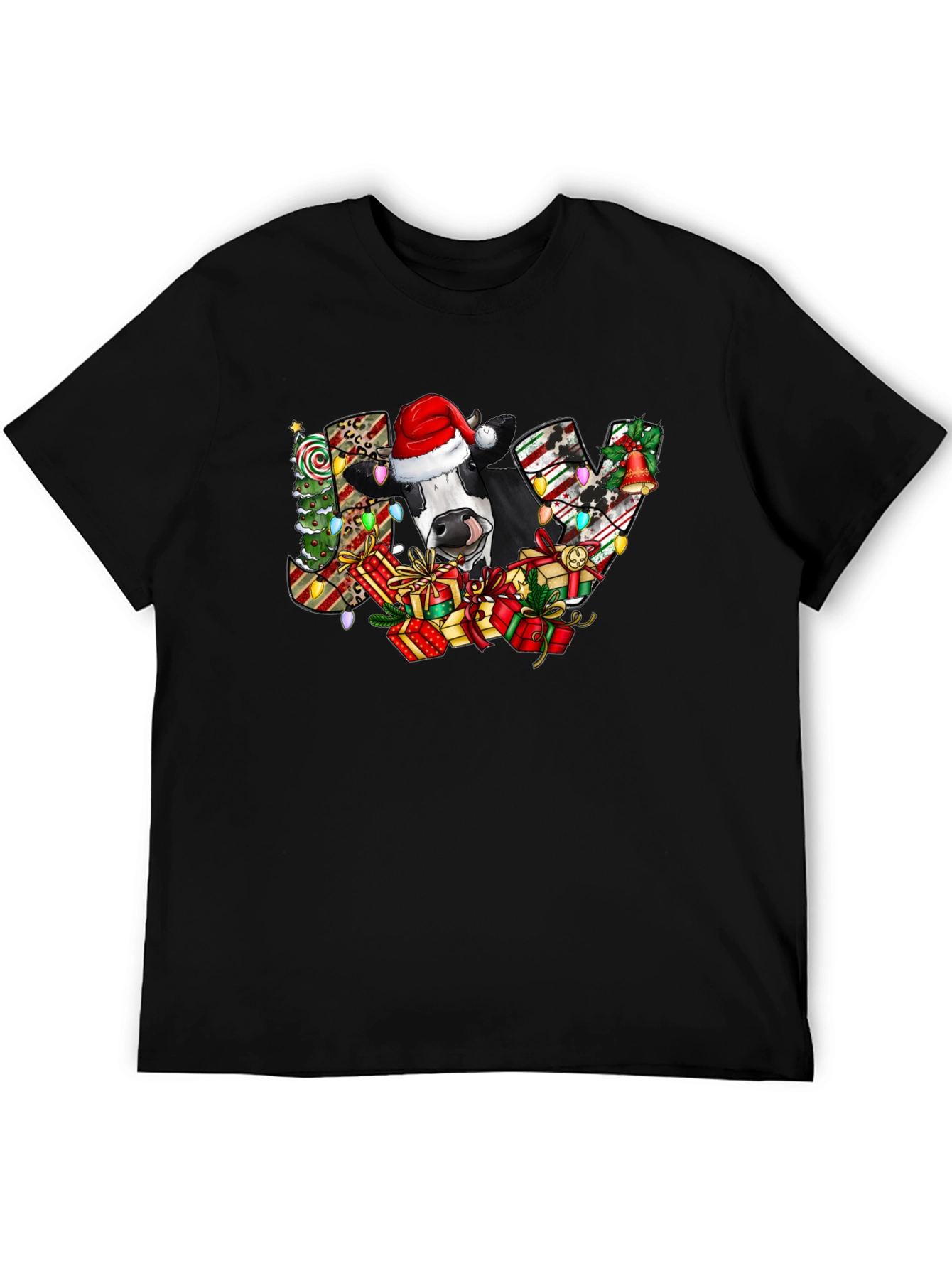 Christmas Cow JOY Graphic Tee