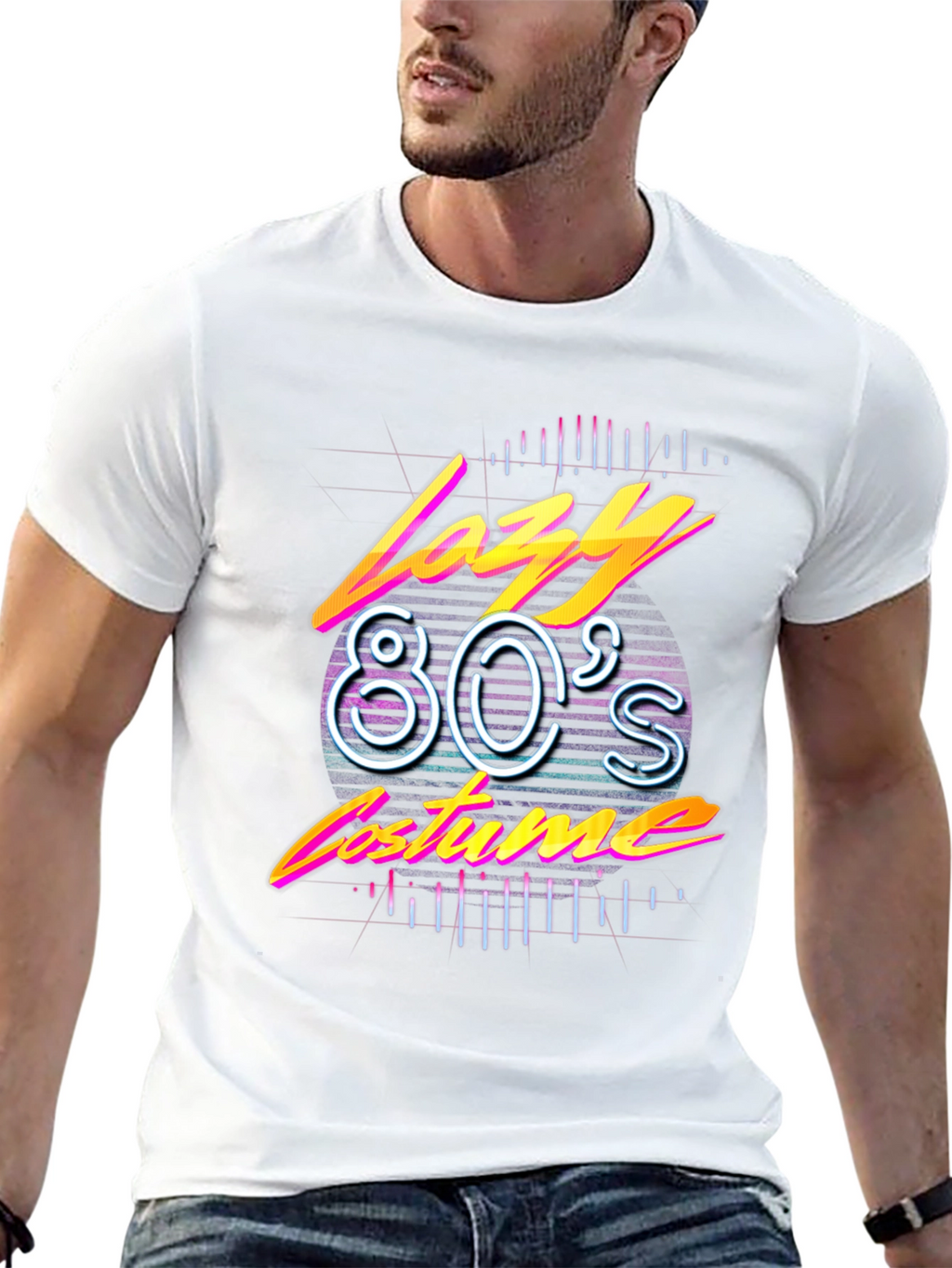 Lazy 80s Costume Graphic Tee