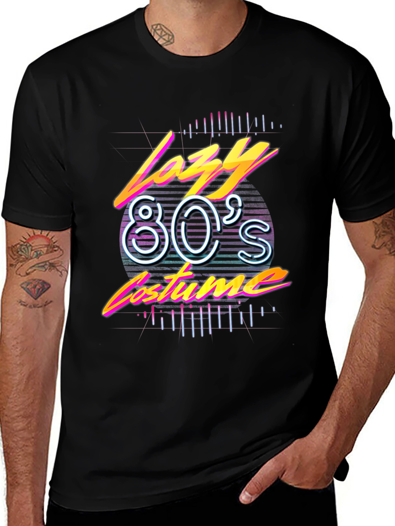 Lazy 80s Costume Graphic Tee