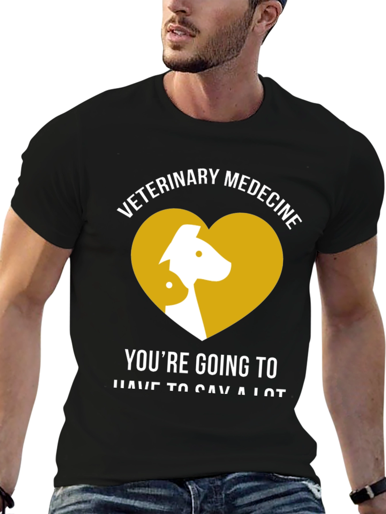 Veterinary Medicine Heart T-Shirt - Pet Vet Tee