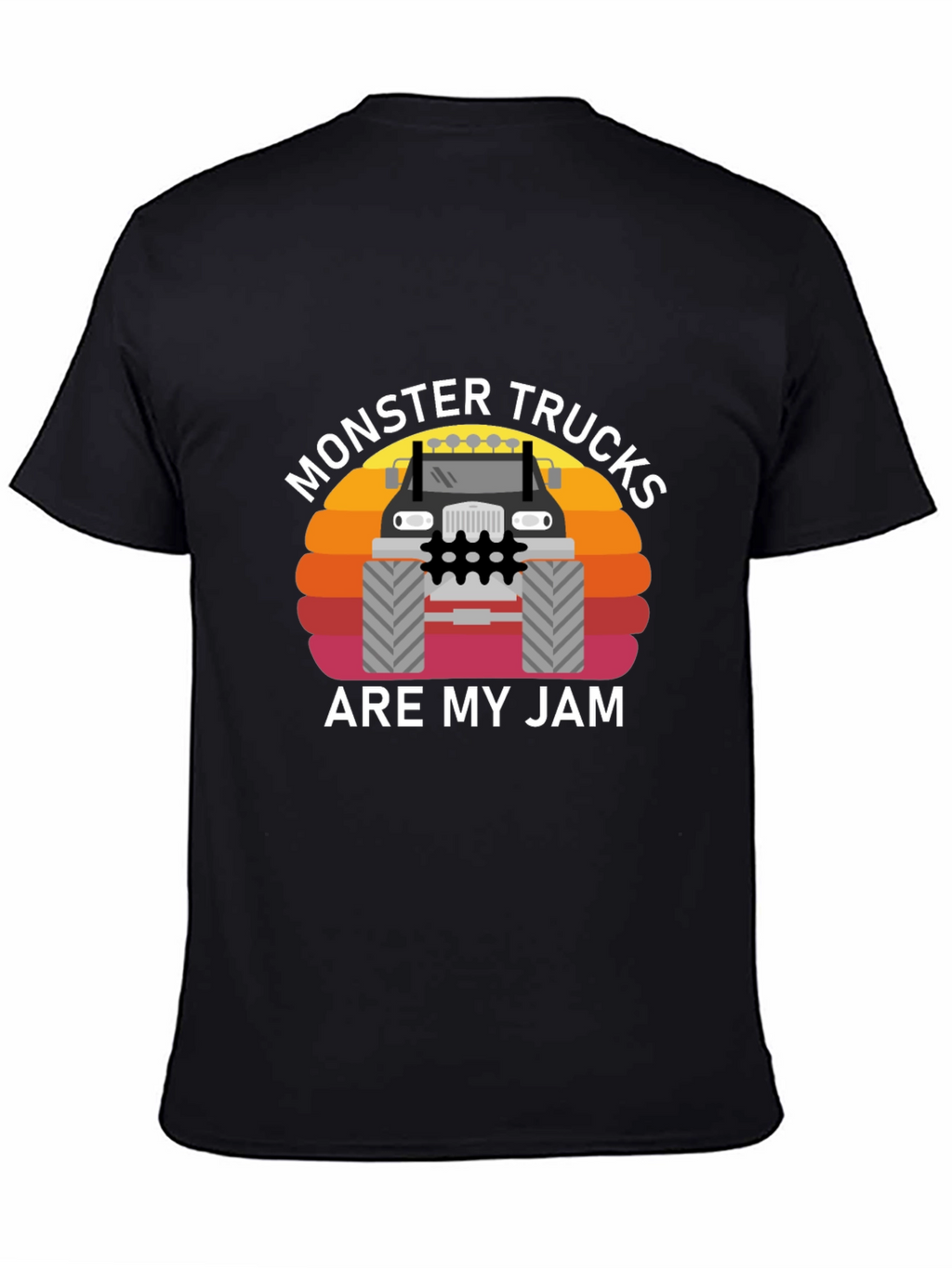 Monster Truck Jam Graphic Tee - Black Cotton T-Shirt