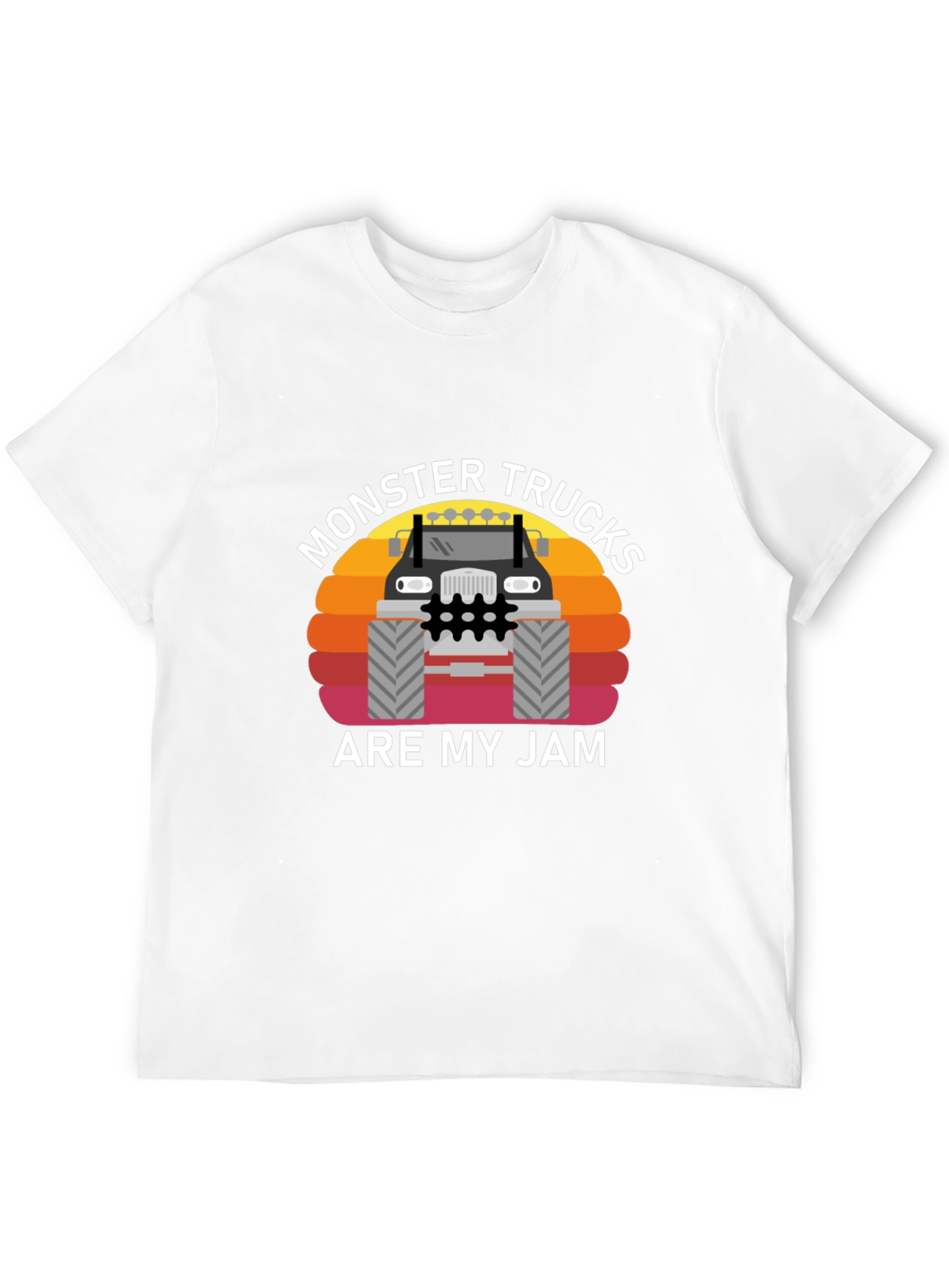 Monster Truck Jam Graphic Tee - Black Cotton T-Shirt