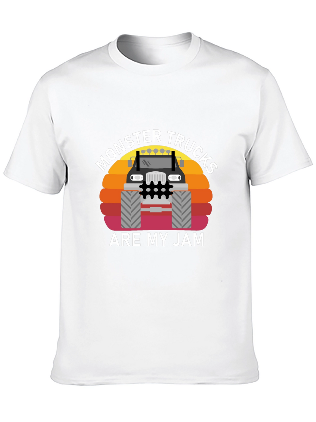 Monster Truck Jam Graphic Tee - Black Cotton T-Shirt