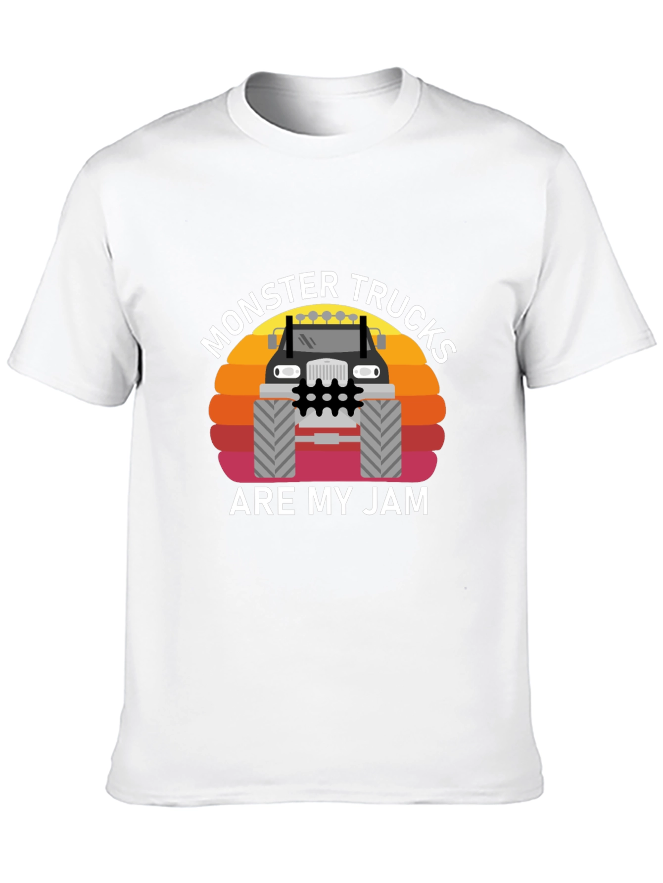Monster Truck Jam Graphic Tee - Black Cotton T-Shirt